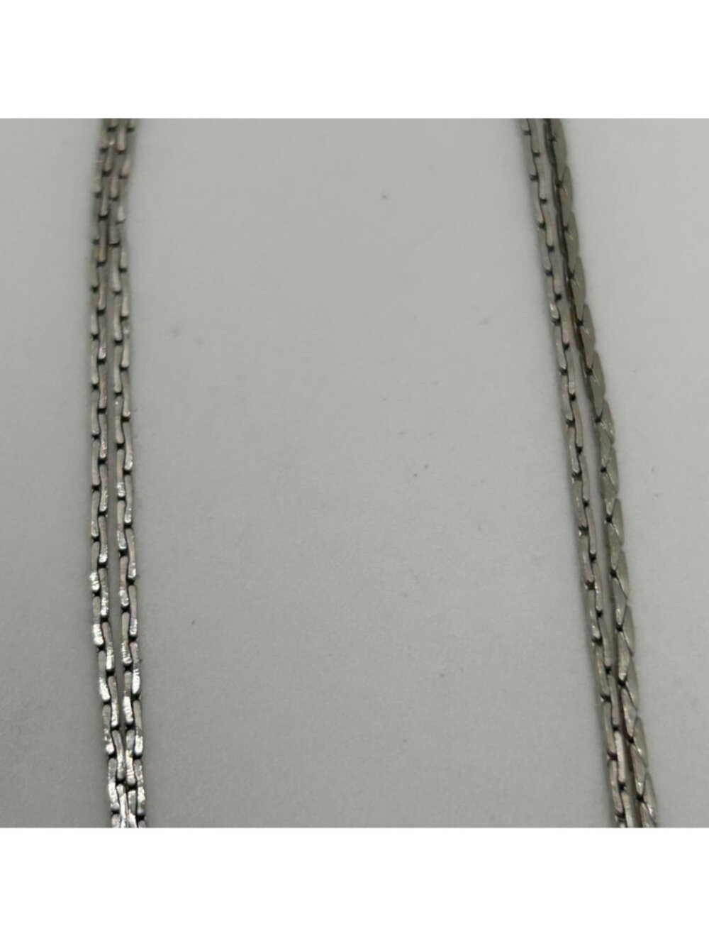 Long Silver Tone Chain Dangle Earrings Linear 5" Drop Tassel Minimalist Jewelry - Picture 6 of 10